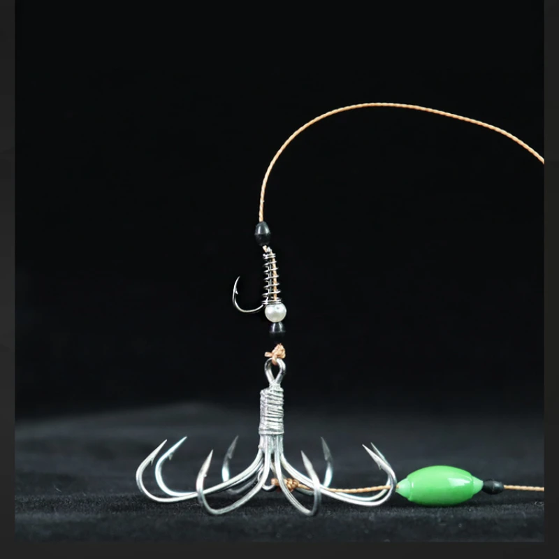 Anzuelos De Pesca De carpa De acero al carbono, 5 unidades, Anzuelos De explosión, Anzuelos De anclaje De púas, aparejos De Pesca De Mar - imagen 3