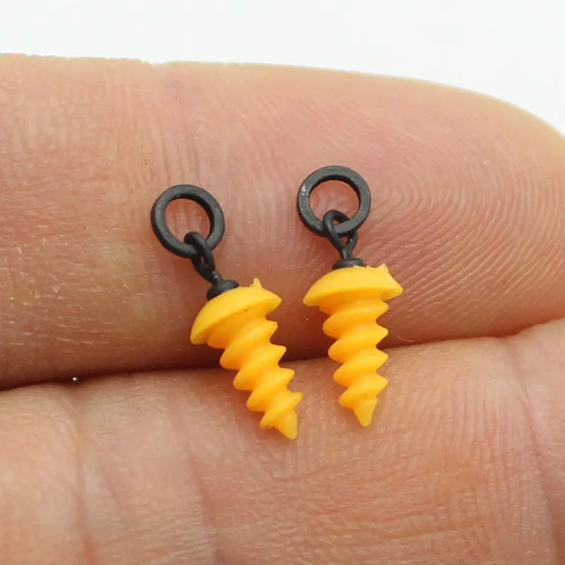 Micro gancho de pesca de carpa, accesorios de tornillo giratorio para pesca de carpa, anillo giratorio para aparejos de aparejo Chod, 20 Uds. - imagen 4