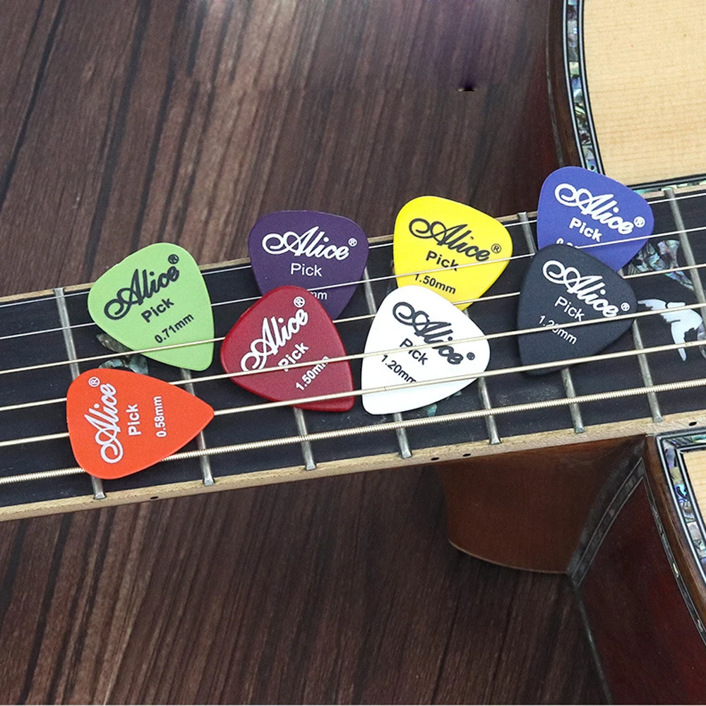 Púas de guitarra acústica, bajo eléctrico, mediador Plectrum, accesorios de guitarra, grosor 0,58-1,5mm, 1 caja - imagen 5