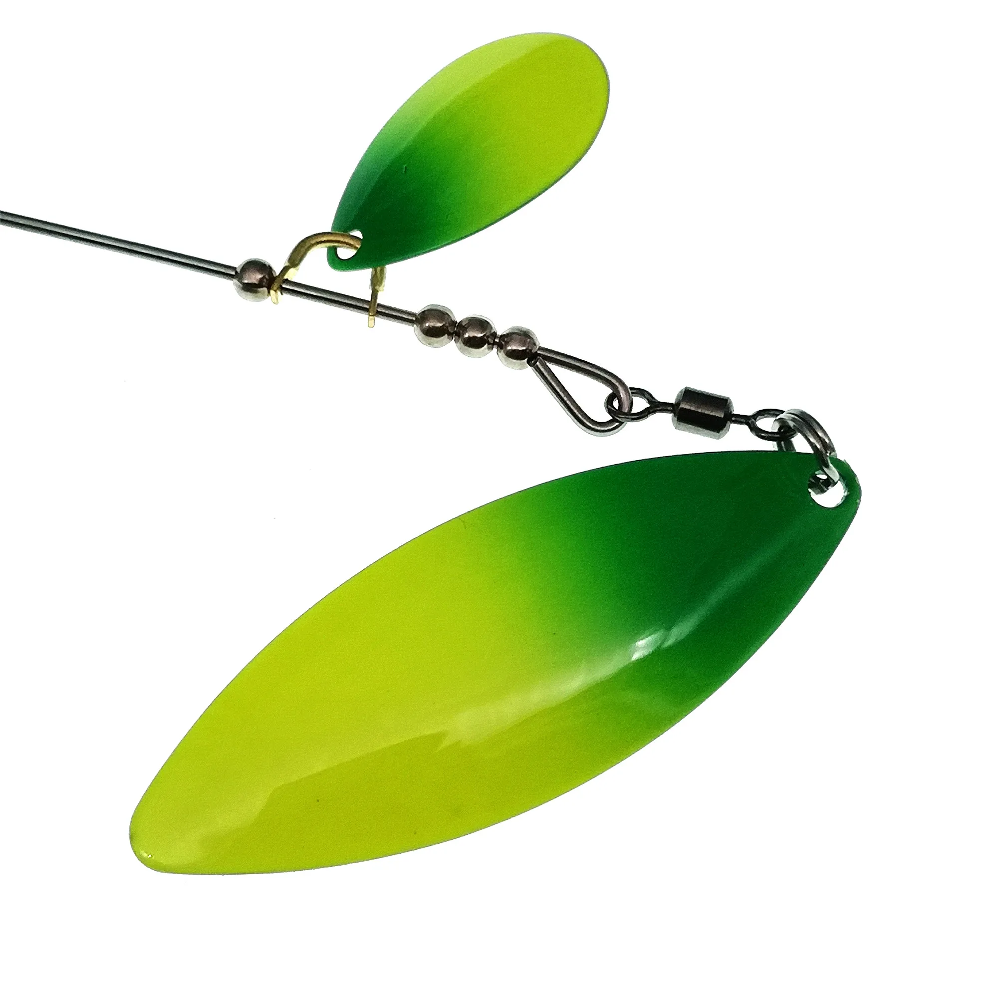 Señuelos de pesca Spinnerbait 39g cebos giratorios de doble hoja de sauce para lubina Pike Tiger Muskie señuelo de plantilla de Metal - imagen 3