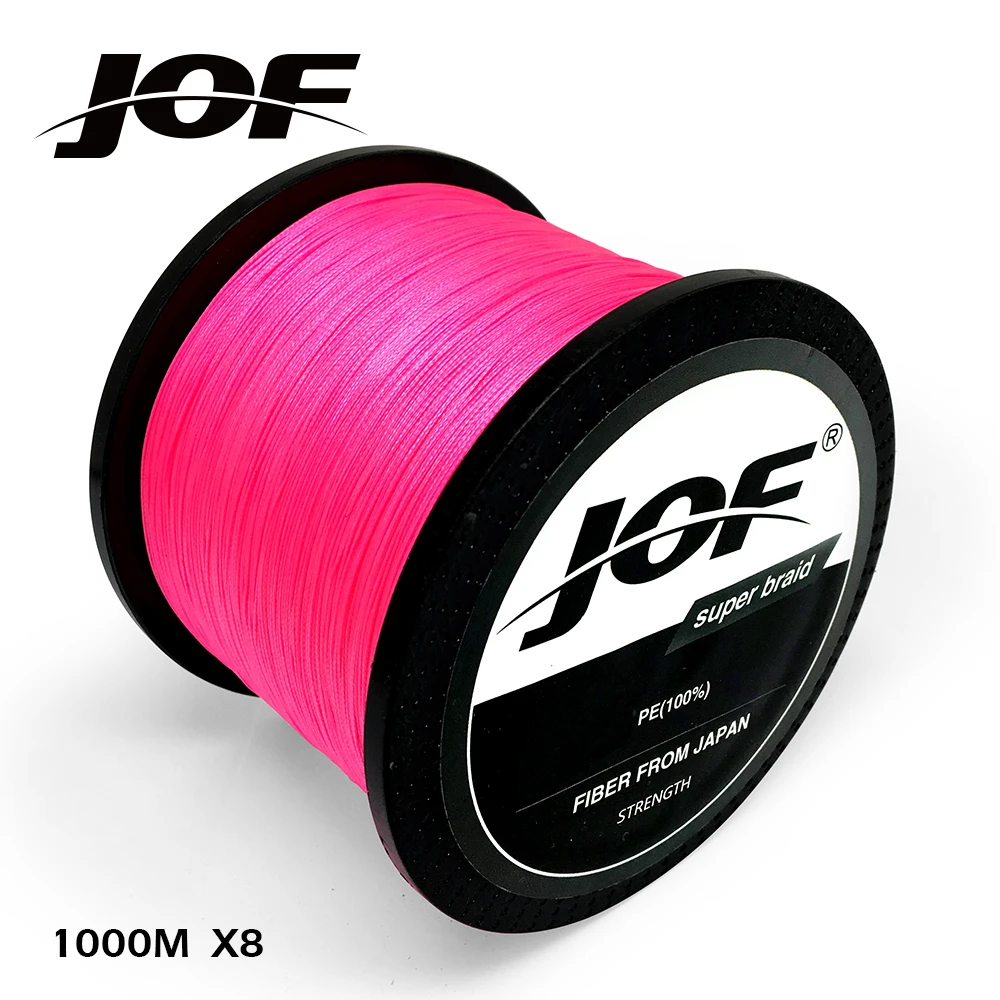 JOF-sedal de pesca trenzado, 1000M, 8 hebras, superfuerte, Japón, multifilamento, 100% PE, 22-78LB - imagen 5
