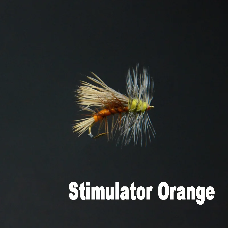 Estimulador surtido de 4 estilos Amarillo/Oliva/Naranja/Royal Imitando varios Stonefly/Caddis 5 piezas 10 # -12 #   Pesca de trucha con moscas secas - imagen 4