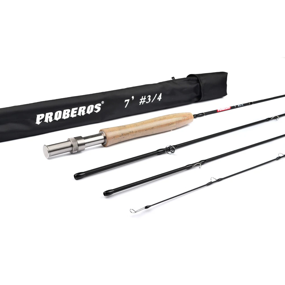 7ft Carbon Fiber Lure Hard Fly Fishing Rod 2.1M 4-Section Fish Portable Pole Line Wt 3/4 5/6 7/8 Cork Handle Light Weight Tackle - imagen 4