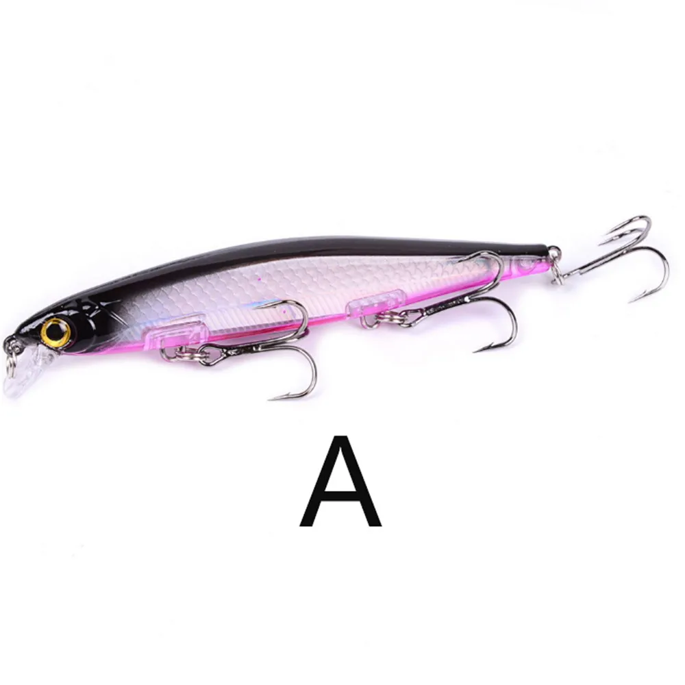 Señuelos de Pesca de pececillos, 1 unidad, 13,7g, 11cm, Crankbait Wobblers Isca, cebos duros artificiales para lubina, Lucio, Carpa