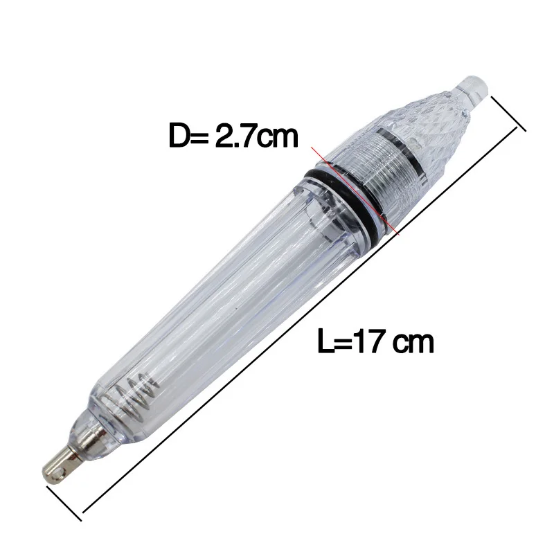 Bimoo-luz LED para pesca nocturna, lámpara de señuelo para atraer peces, atrayente, resistente al agua, color rojo y blanco, 35g, 1 unidad