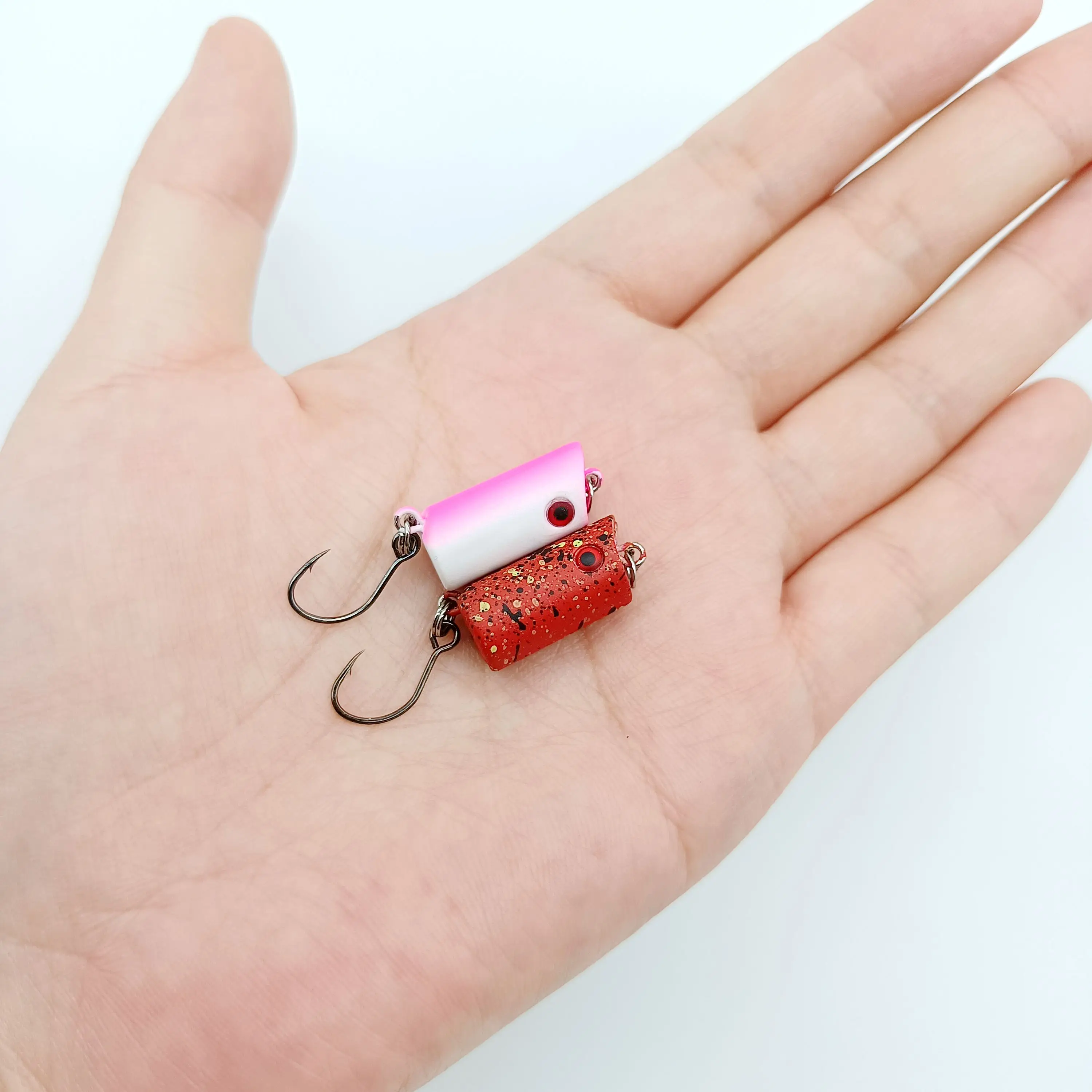 DUODUOYU 1 Uds Wobblers hundidos Micro Popper señuelo 20mm 3g Mini Crankbaits para Pesca cebo duro Artificial aparejos de Pesca - imagen 2