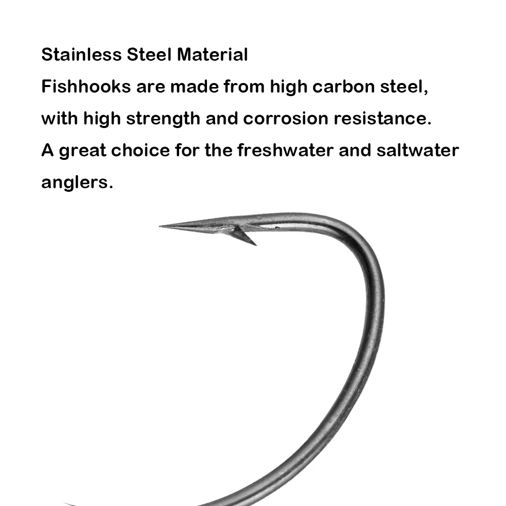 JOHNCOO-anzuelos de pesca con púas, señuelo suave de gusano afilado, anzuelo de pesca de lubina, cabeza plomada, 3,5g/5g/7g/10g/15g/21g - imagen 3