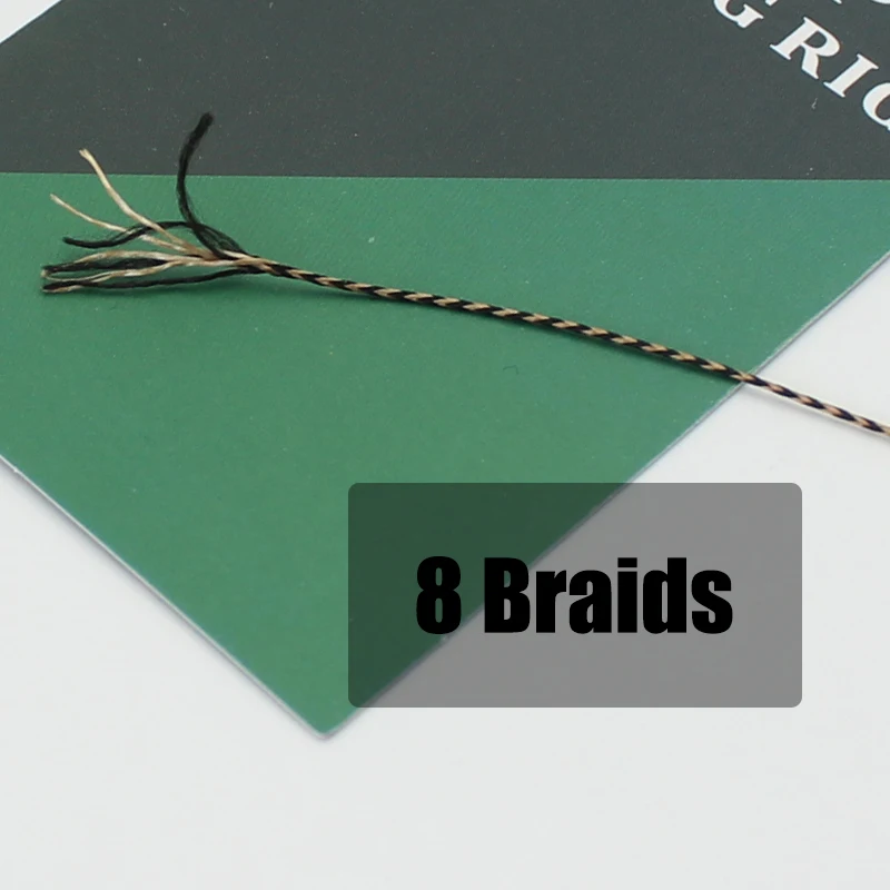 Línea de pesca de carpa de 20m, anzuelo suave marrón, línea trenzada sin recubrimiento para aparejo de pelo 15IB 25IB 35IB - imagen 3