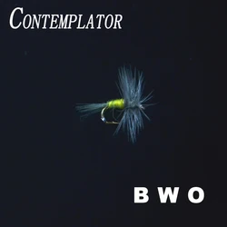 Contemplador Mosca Seca emergente Baetis Oliva Alas Azules