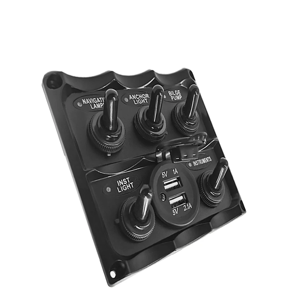 Interruptor de palanca de servicio para yate marino, accesorios de coche, Control multifunción de plástico, 12V - imagen 5