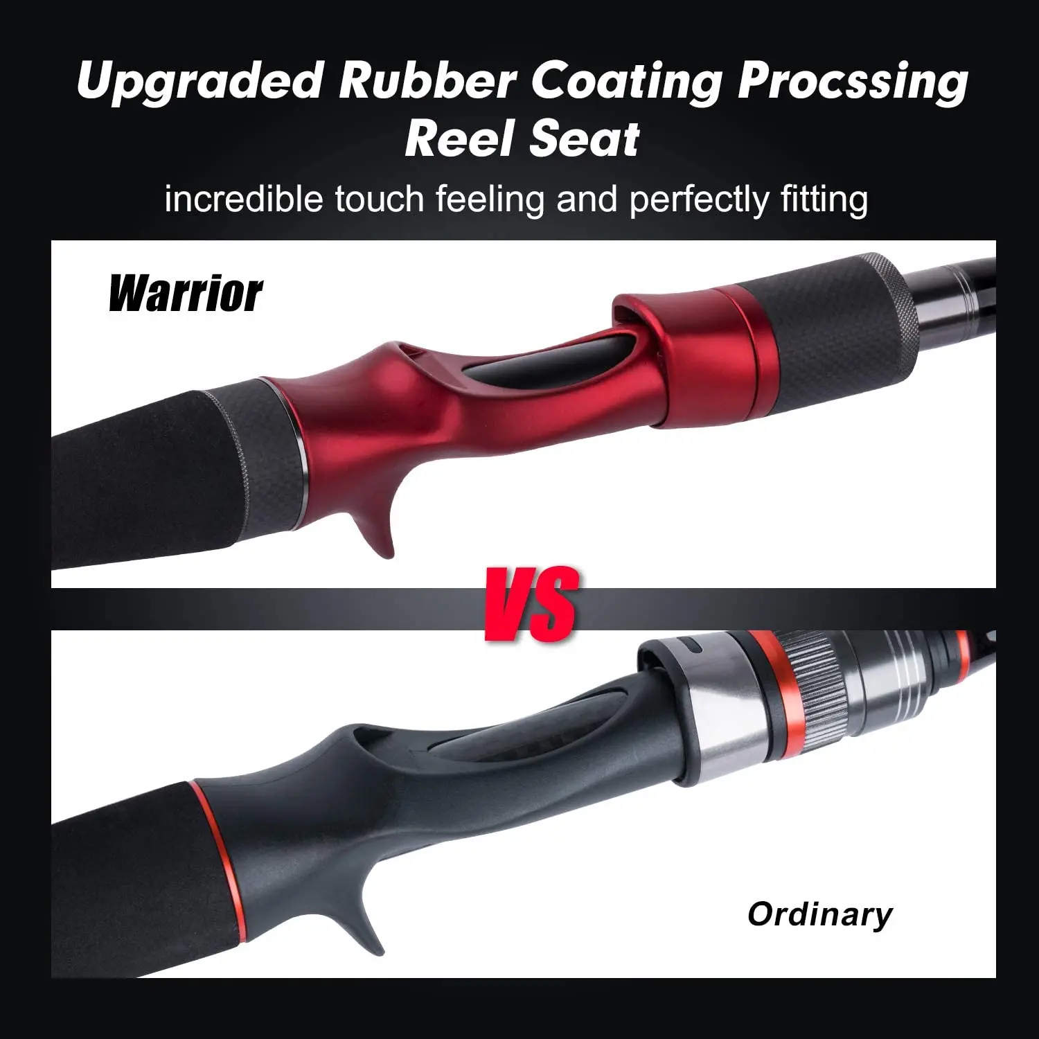 Goture-caña de pescar de viaje portátil de 4 secciones, 2,7 M, 2,4 M, 2,28 M, 2,13 M, cañas de fundición giratorias de fibra de carbono con tubo para pesca de señuelo - imagen 3