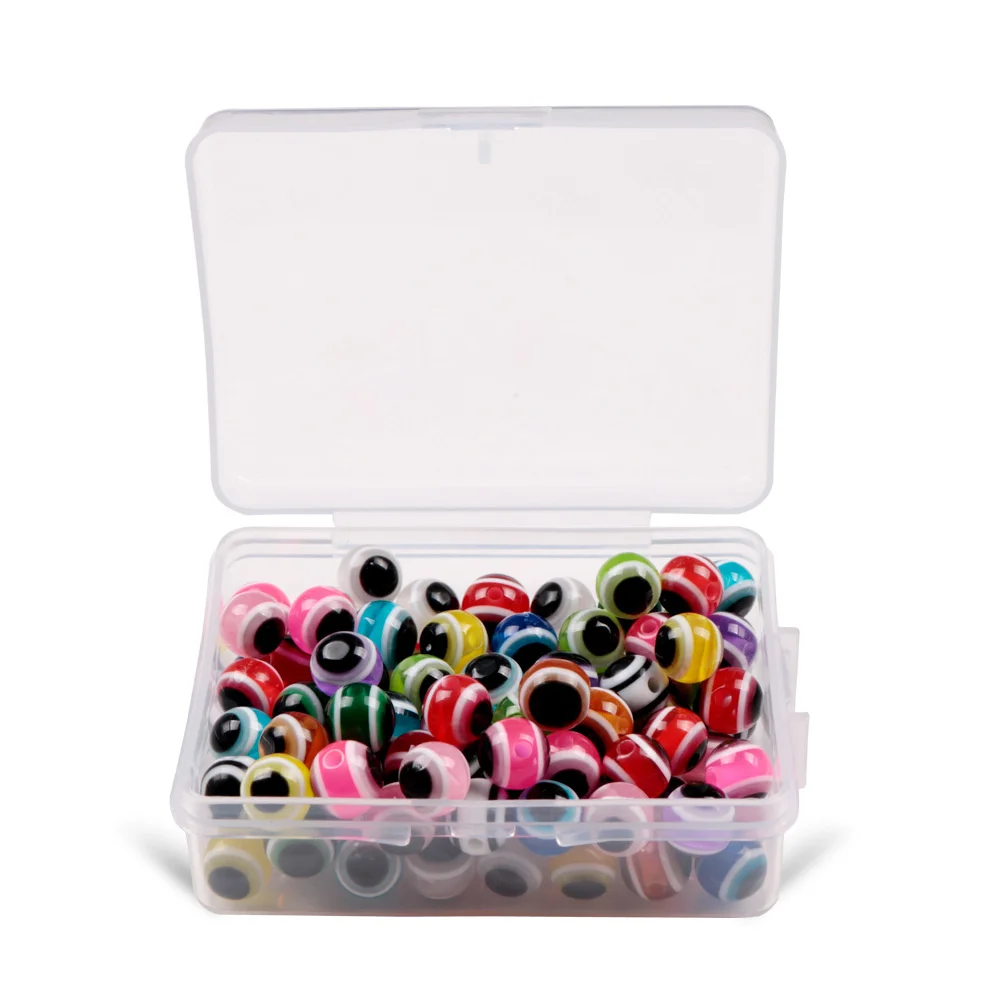 100 Stuks Fish Eye Vissen Kralen 4mm-8mm Gemengde Kleur Lichtgevende Carolina Rigs Belastingen Rigs Vissen kralen DIY Kit Bass Visgerei - imagen 3