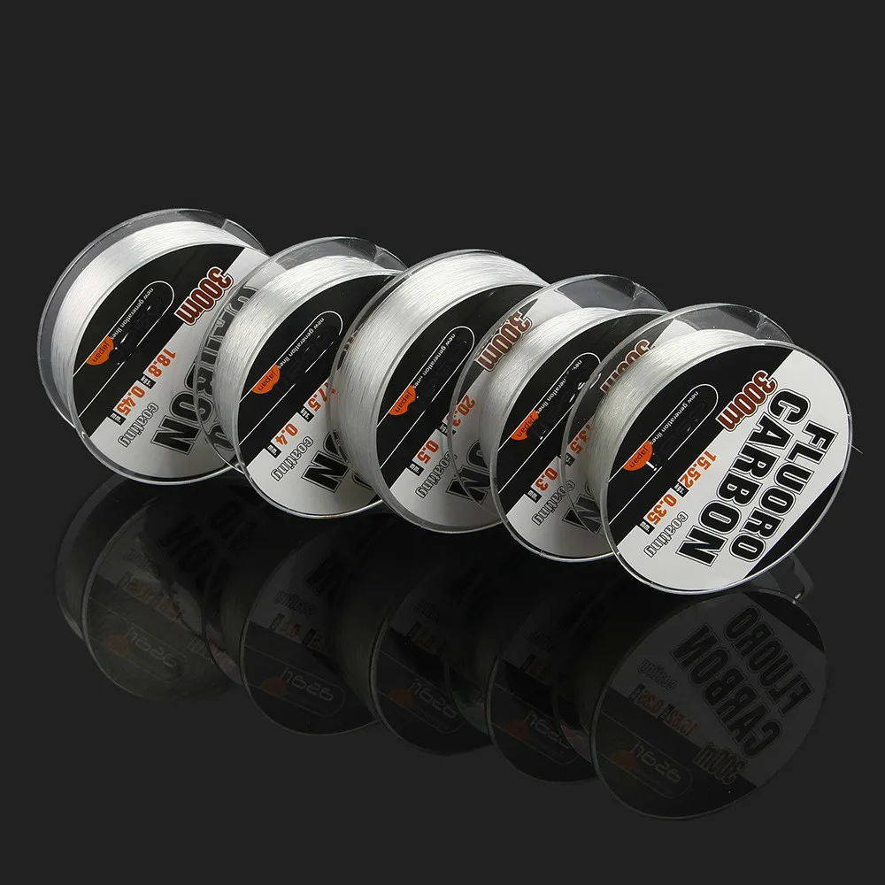Sedal de pesca de fluorocarbono, hilo de pesca de alta calidad de 300M, monofilamento, revestimiento de fibra de alambre fuerte de nailon, pesca con mosca para pesca de carpa - imagen 4