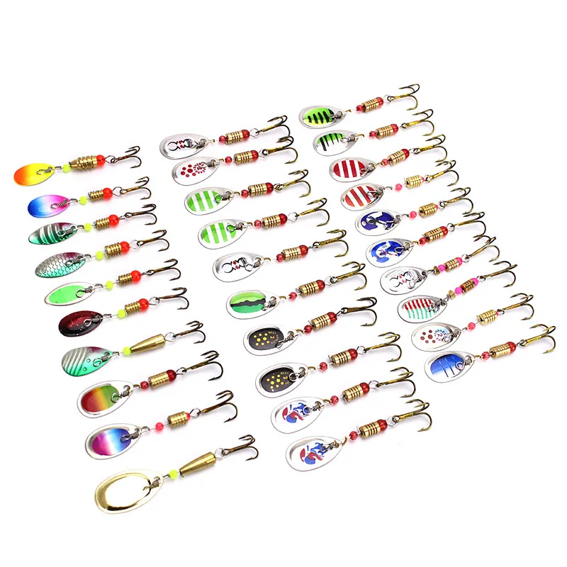 Juego de Señuelos de Pesca de Metal, cebo giratorio de 2,5g-4,5g, trucha, Lucio, Crankbait, todo el agua Isca, cebo duro Artificial, 31 Uds. - imagen 2