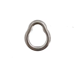 1000 Uds accesorios de Pesca conector pera anillo sólido círculo sin costuras anzuelos de acero inoxidable señuelo Jig Jigging aparejos Pesca