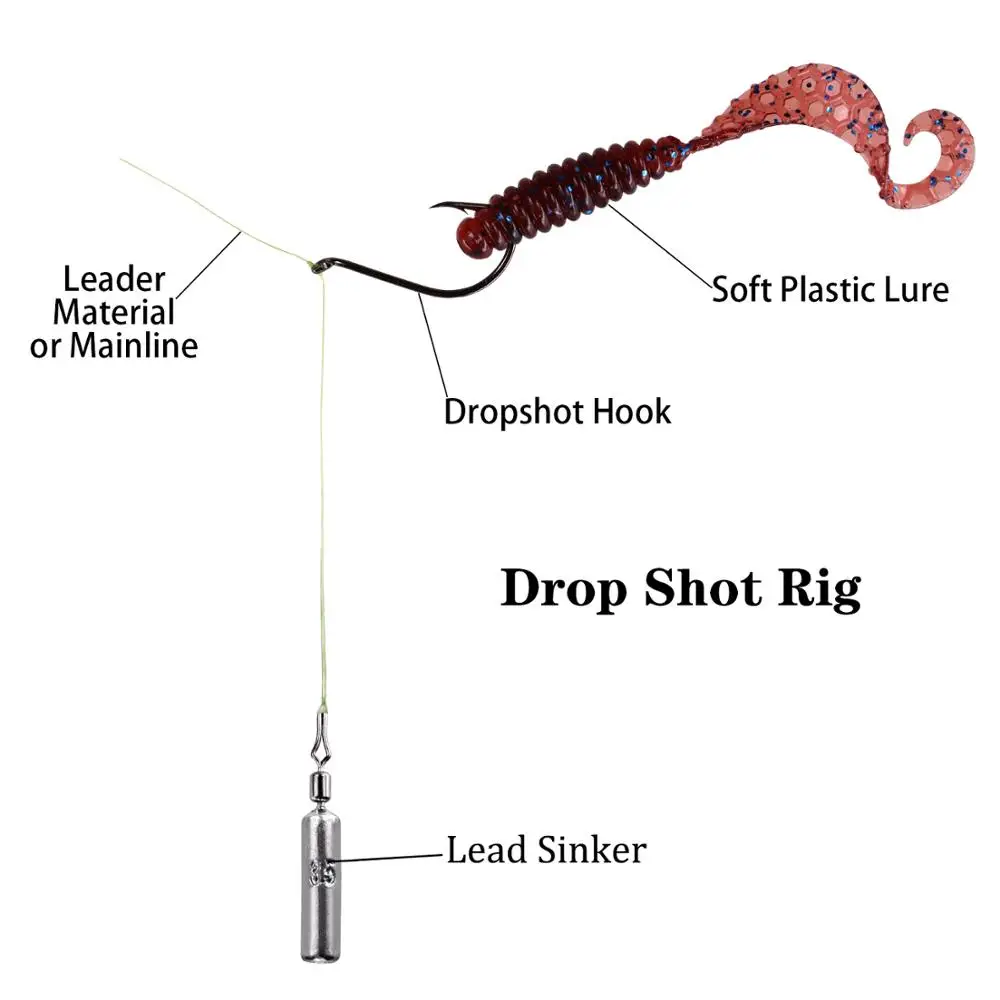 THKFISH 28 Uds Kits de plomos de pesca para Drop Shot Rig 14g 10g 7g 5g 3,5g pesas de plomo juego de aparejos de pesca Accesorios - imagen 3