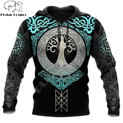 Sudadera con capucha 3D completamente estampada Mjolnir Odin Tattoo para hombre, Sudadera con capucha informal Harajuku, chaqueta de calle, sudaderas con capucha Unisex de otoño KJ696