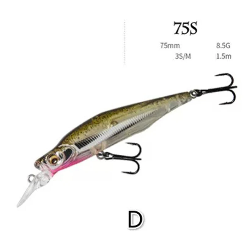 Señuelos de Pesca de piscardo de hundimiento lento, cebos duros artificiales, Wobblers, 75mm/8,5g, 1 ud. - imagen 3