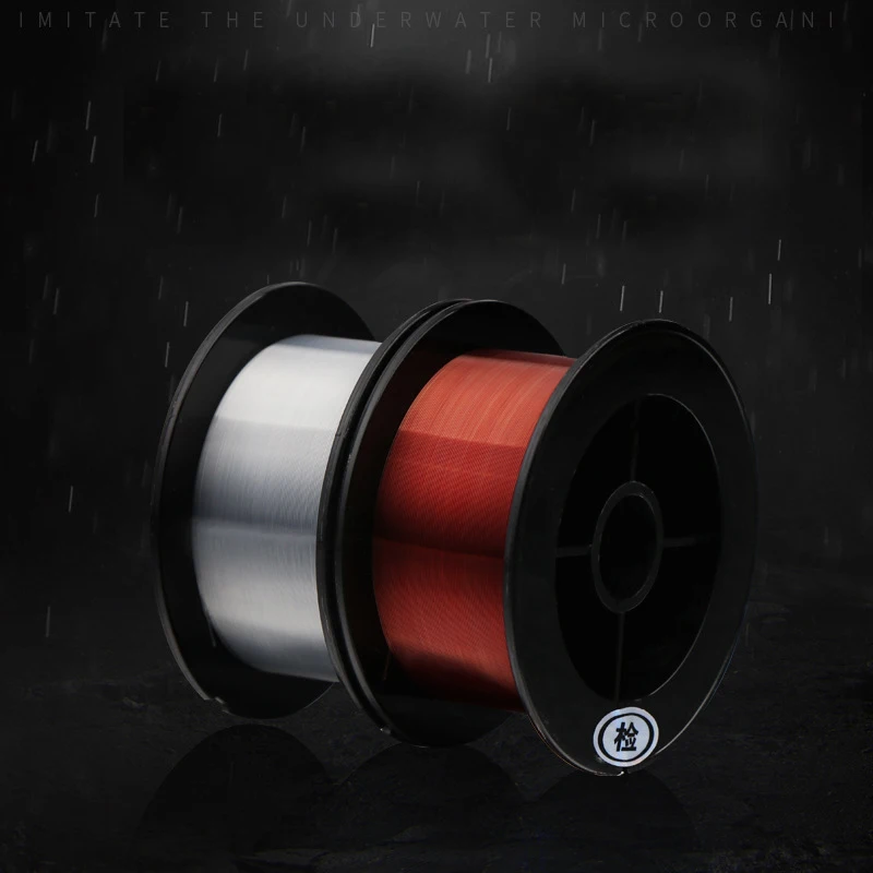 Línea de pesca de fluorocarbono Super pull de 200M, dos colores rojo/transparente, línea líder de fibra de carbono de 4-32LB, línea de pesca con mosca - imagen 4
