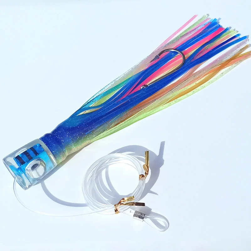 Señuelos de pesca de curricán Prowler de 30cm y 11', juego grande con falda aparejada, juego Marlin Tuna Pakula, señuelo de pesca - imagen 3