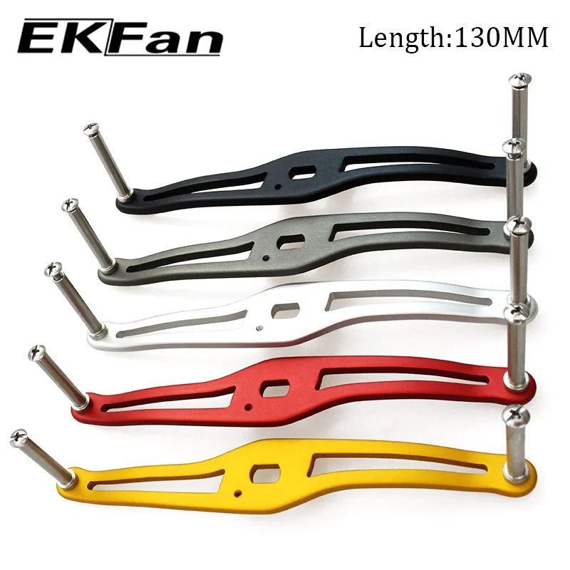 EKFAN 8*5MM adecuado para DIA & SHI 130MM mango de placa de Metal en forma de S carrete de pesca herramientas de pesca accesorios de equipo de pesca