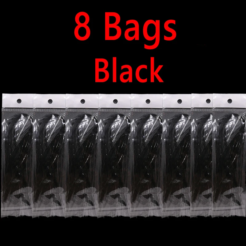 8 bags black