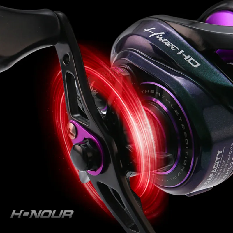 Rueda De Baitcasting 8,0: 1, línea De Pesca antipesca De alta velocidad, freno magnético anudado, 8KG, carretes De Pesca superligeros - imagen 3