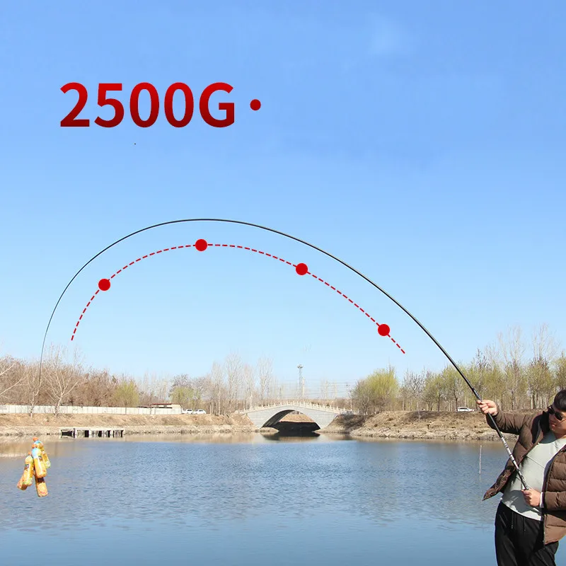 Palos De Pesca telescópicos De carbono, superduros, giratorios, Peche Canne Stream, ancla De lanzamiento lejano, 2,7 m-6,3 m - imagen 5
