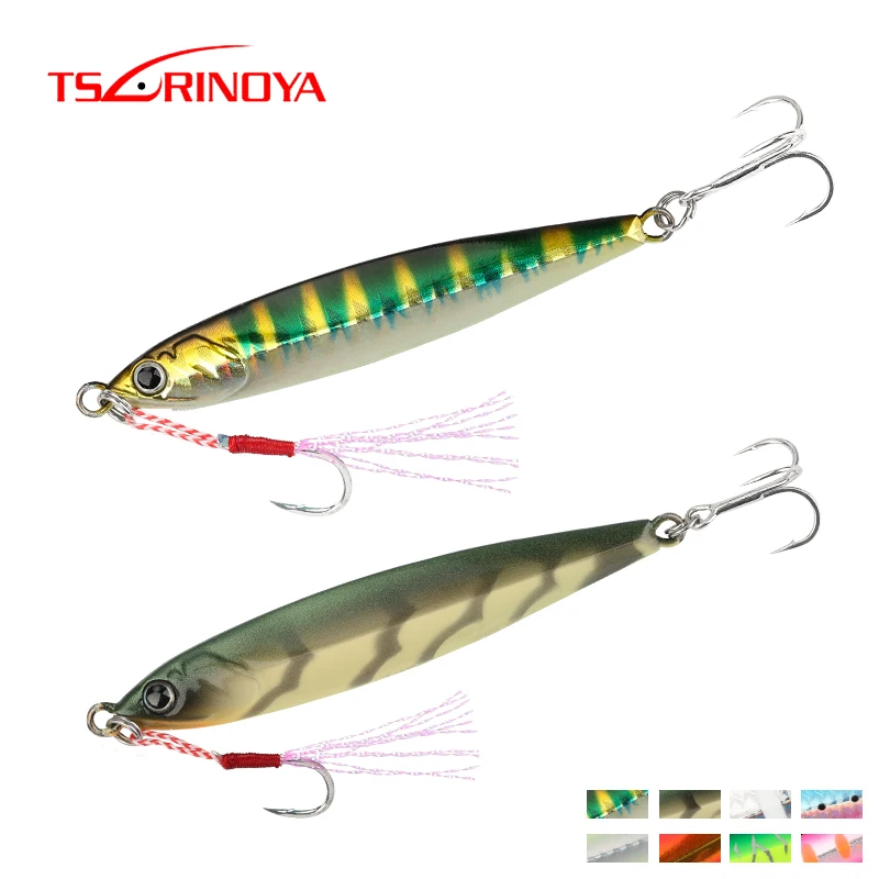 TSURINOYA-señuelo JIG de Metal STINGER, cebo de JIGGING luminoso, señuelo de pesca de 20g/30g/40g, barco de hundimiento rápido, Wobblers Swimbait - imagen 5