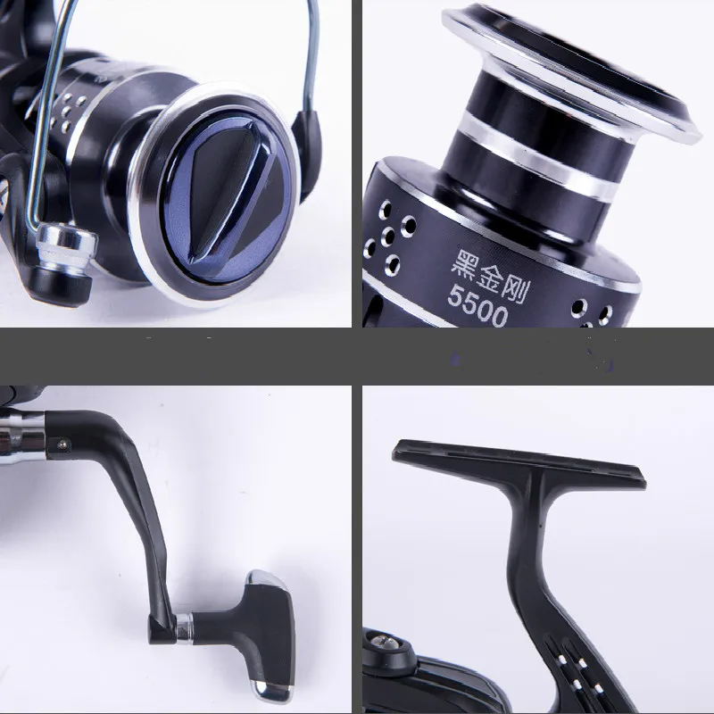 Carrete De Pesca De curricán 4500, 5500s, 6500s, serie 5,1: 1, 5BB, giratorio, ligero, trasero - imagen 4