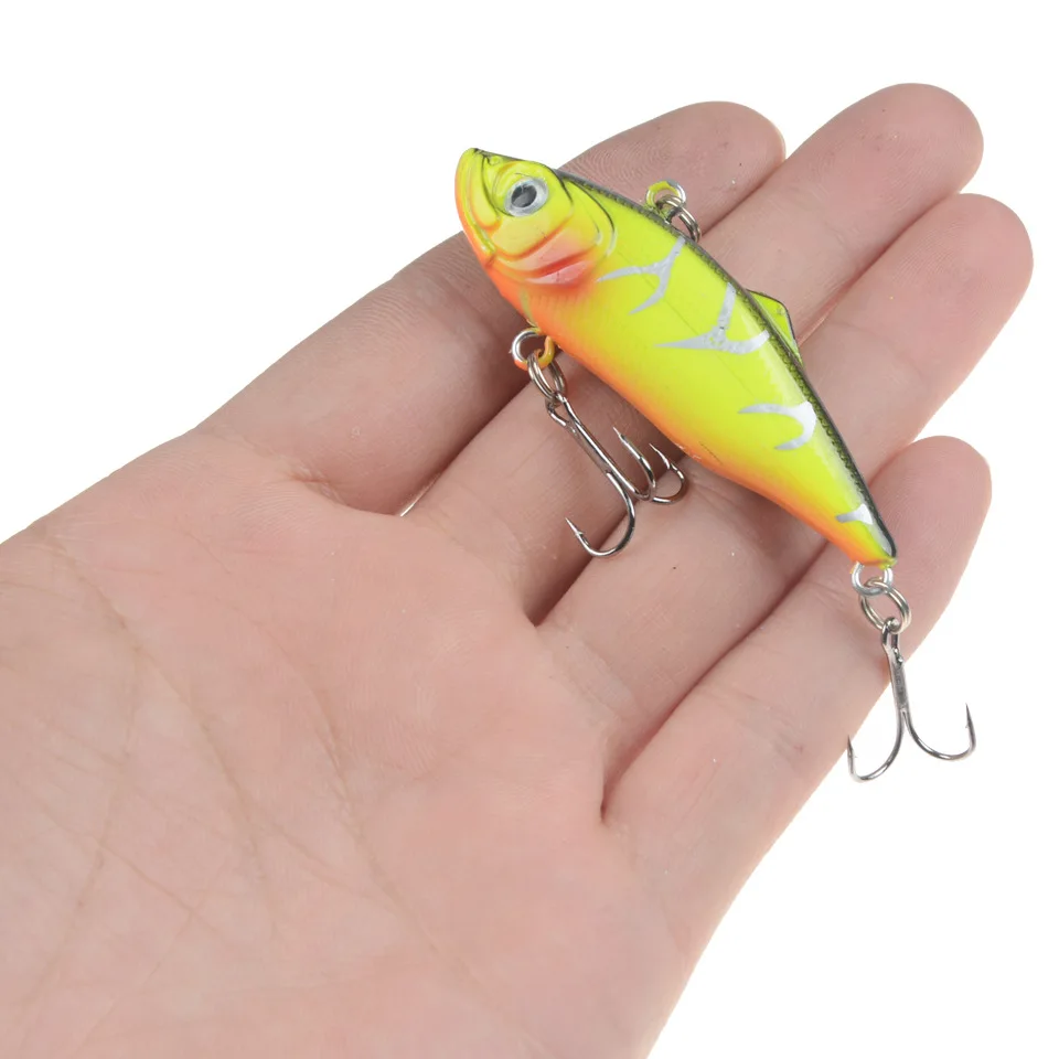 Señuelo de pesca VIB duro, cebo de buceo de 60mm y 11g, con plomo giratorio en el interior, plantilla Wobbler Ice, para invierno - imagen 4