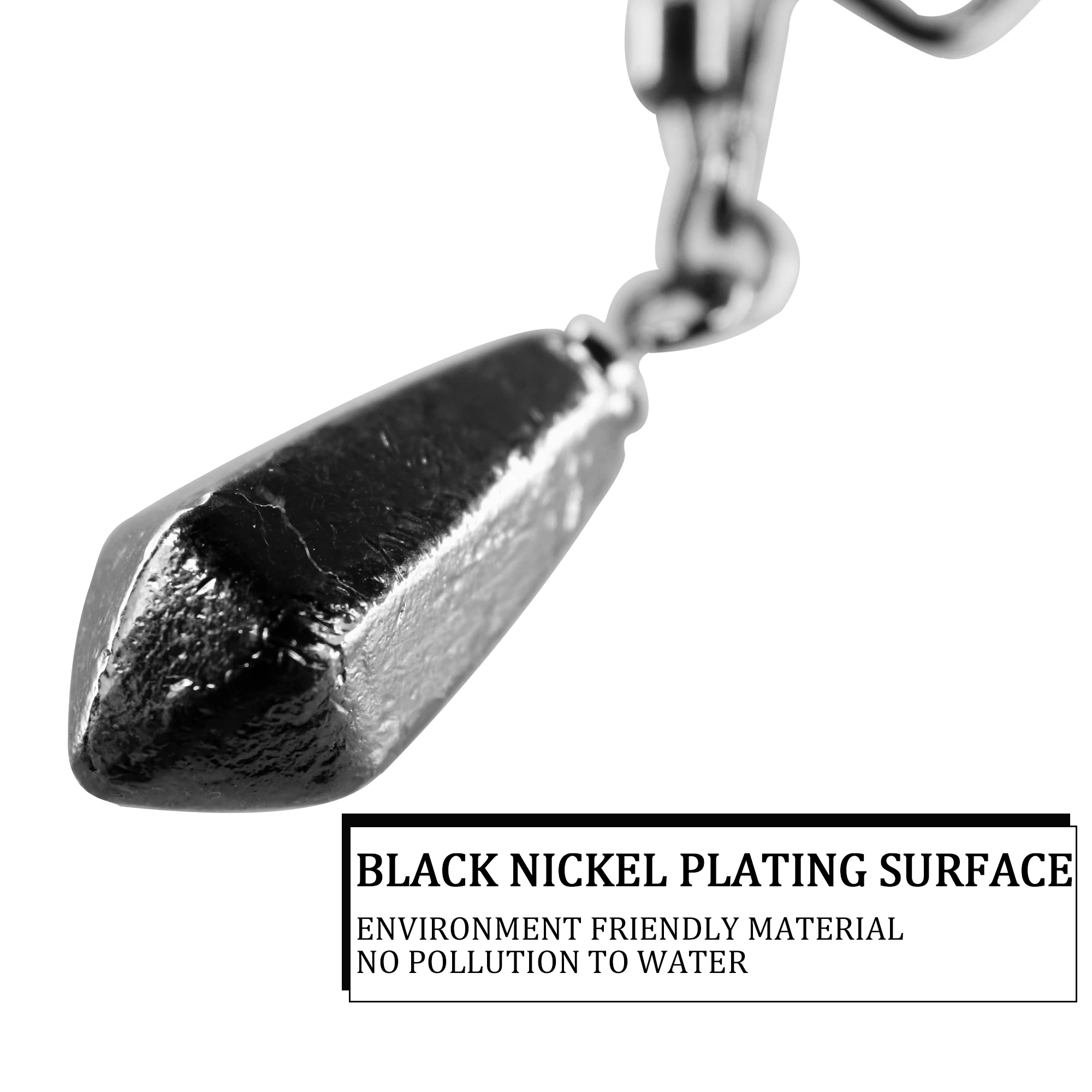 THKFISH 1 Uds. Gancho de aparejo de tiro, anzuelo compensado afilado con plomo de peso, anzuelo de gusano de espacio ancho con anzuelo de pesca giratorio para gusano suave - imagen 3