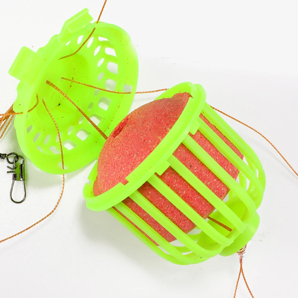 Cebos de pesca flotantes para carpa, juego de anzuelos de lanzamiento de cuerda, jaula salvaje, cebos naturales para alimentador de peces, Río y río - imagen 4
