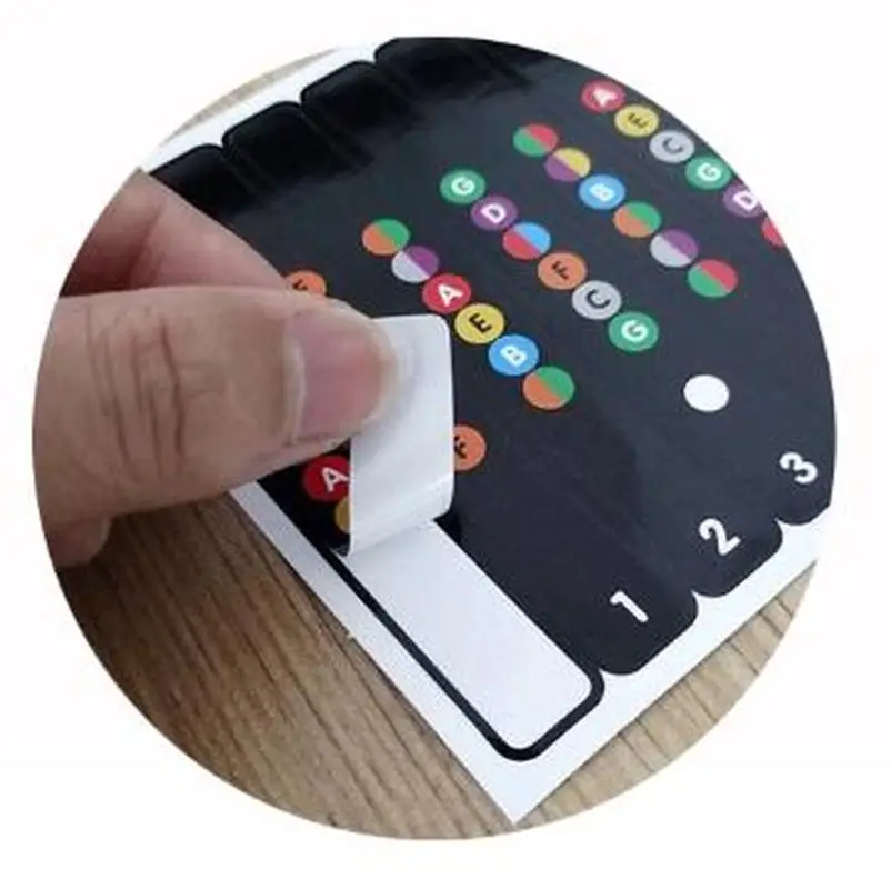 Diapasón de guitarra resistente al agua Universal, etiquetas de notas, diapasón, pegatina de traste, apta para todas las cuerdas, guitarra acústica y eléctrica, 6 cuerdas - imagen 3