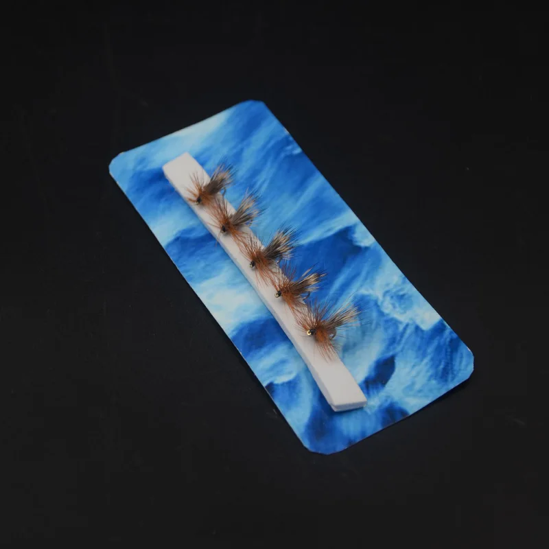 14 #   Moscas secas especiales Dear Hair Sedge para pesca de trucha 5 unids/caja moscas patrón grande Sedge - imagen 5