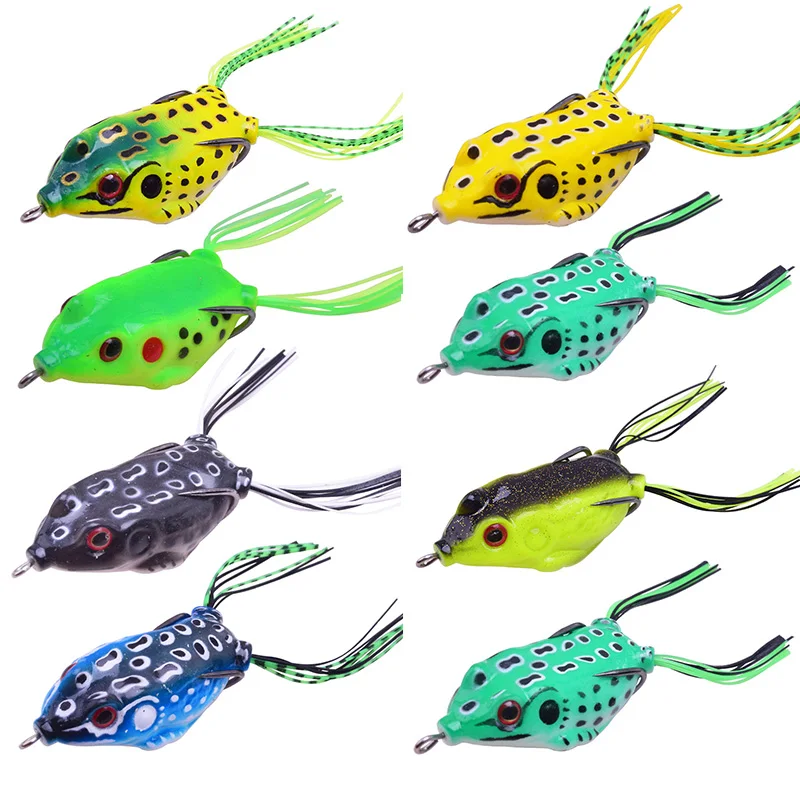 WDAIREN-Cebo de silicona suave para pesca, señuelo giratorio de 6cm y 12,5g, con forma de rana, calamar, trueno, Rana, cuchara, Trolls, pesca en hielo marino - imagen 2