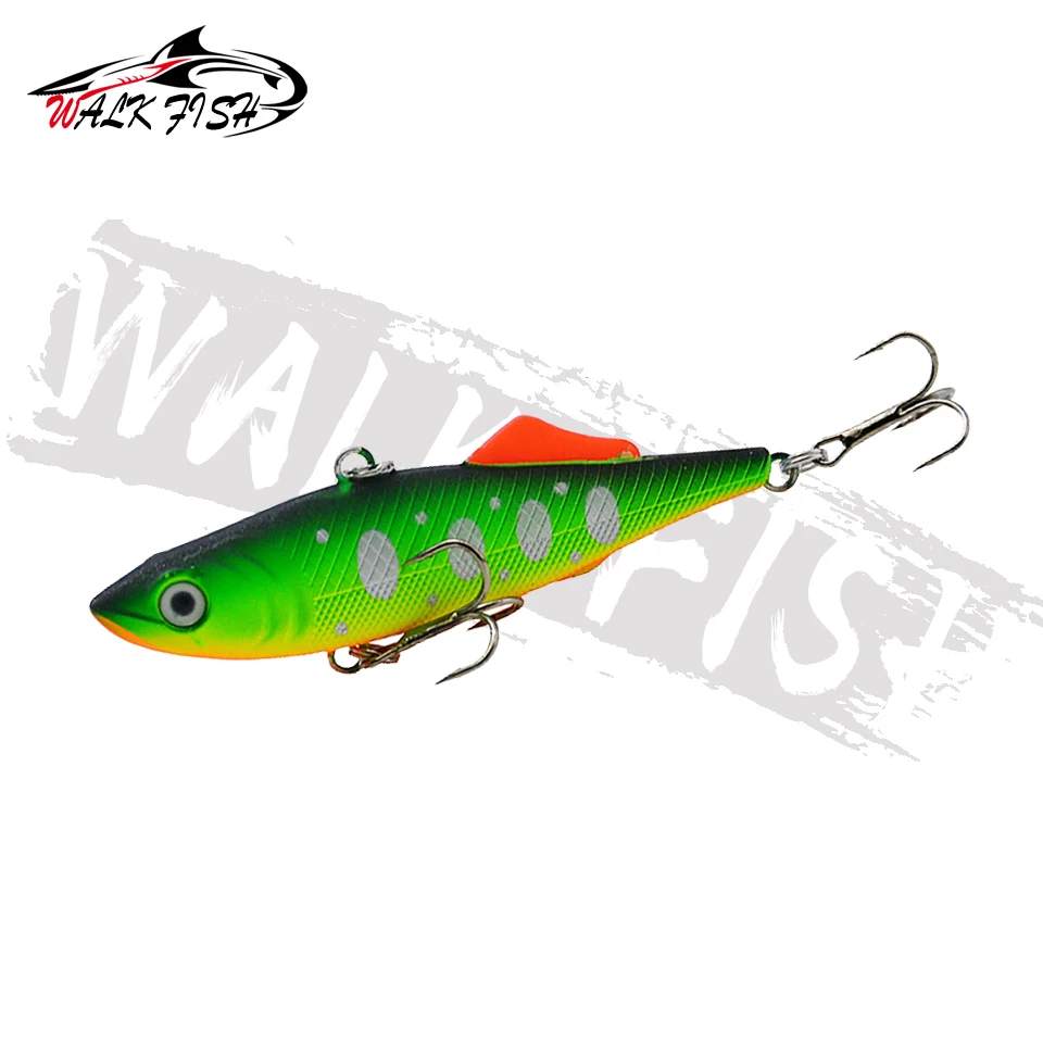 Señuelo de pesca WALK FISH, vibración que se hunde, 15g, 65mm, señuelo vib, señuelo de Metal para curricán, cebo duro, Crankbait, pesca de invierno, lubina, Lucio - imagen 3