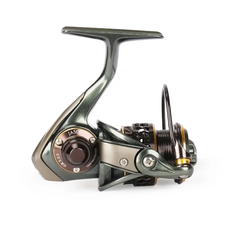 Bobina De Pesca De agua dulce, carrete De doble línea, rueda De arrastre, 500: 1, Ratio De engranaje 9 + 1 BB, 4KG, Max Drag 5,2 s - imagen 5