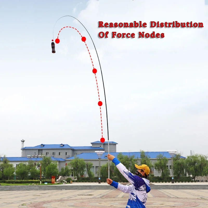 Tenkara caña de pescar de carbono, 28-Tuning, 7m, 8m, 9m, 11m de largo, Hera Stream, pesca con mosca - imagen 4