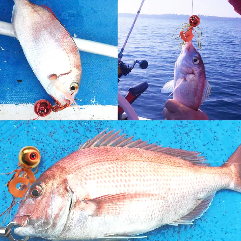 5 uds Kabura señuelo de Jigging 60g80g100g120g150g200g Inchiku Jig deslizante pargo besugo de la cabeza de la plantilla con BKK gancho de cebo de pesca - imagen 2