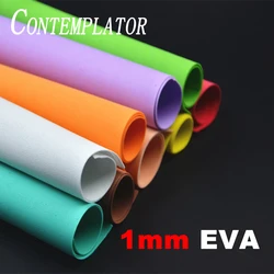 Espuma para atar moscas ultrafina, espuma EVA para moscas pequeñas, materiales sintéticos flotantes de Ninfa, 1mm, 24x24cm, 10 colores opcionales