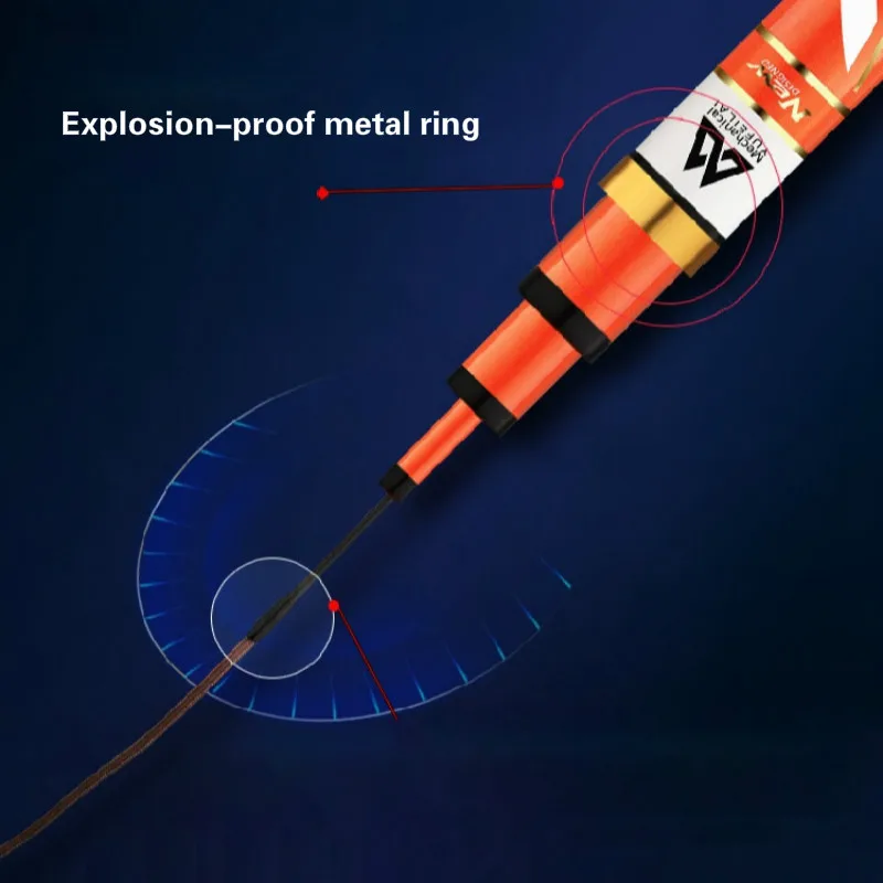 Caña De pescar telescópica superdura, accesorio De Pesca De 3,6 m-10,0 m, 12H, Olta, De fibra De carbono, para peces De esturión, negra - imagen 4