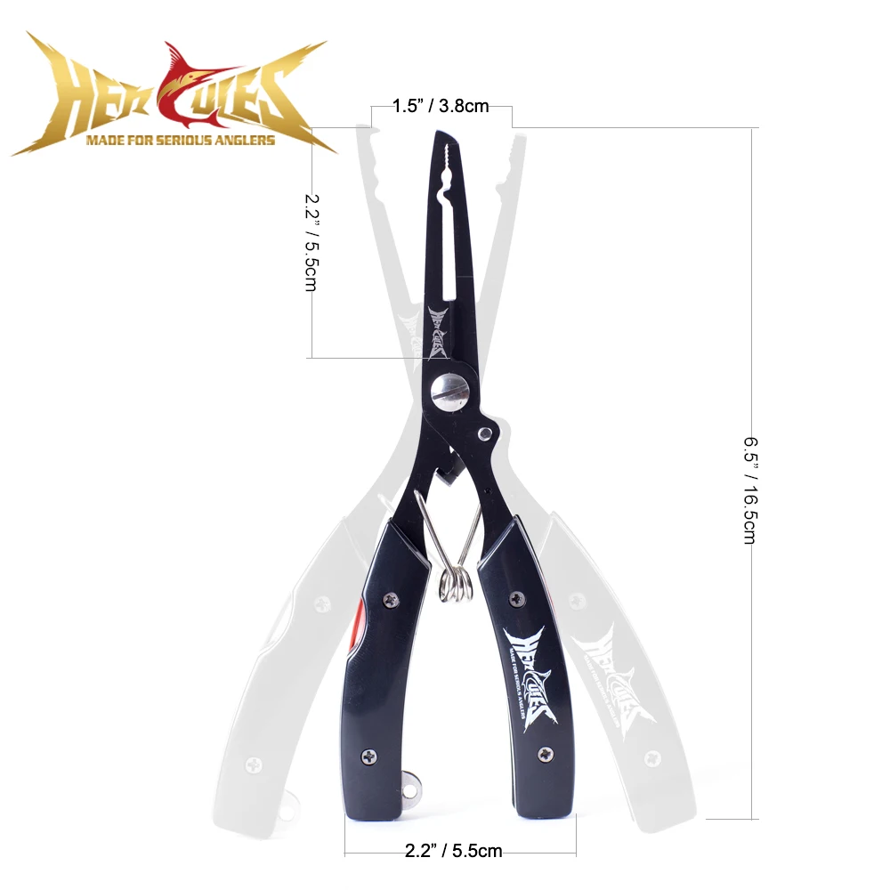 Hercules-Alicates de pesca multifuncionales, pinzas para uso en peces, línea trenzada, cortador de señuelos, removedor de anzuelos, accesorios de herramientas profesionales - imagen 2