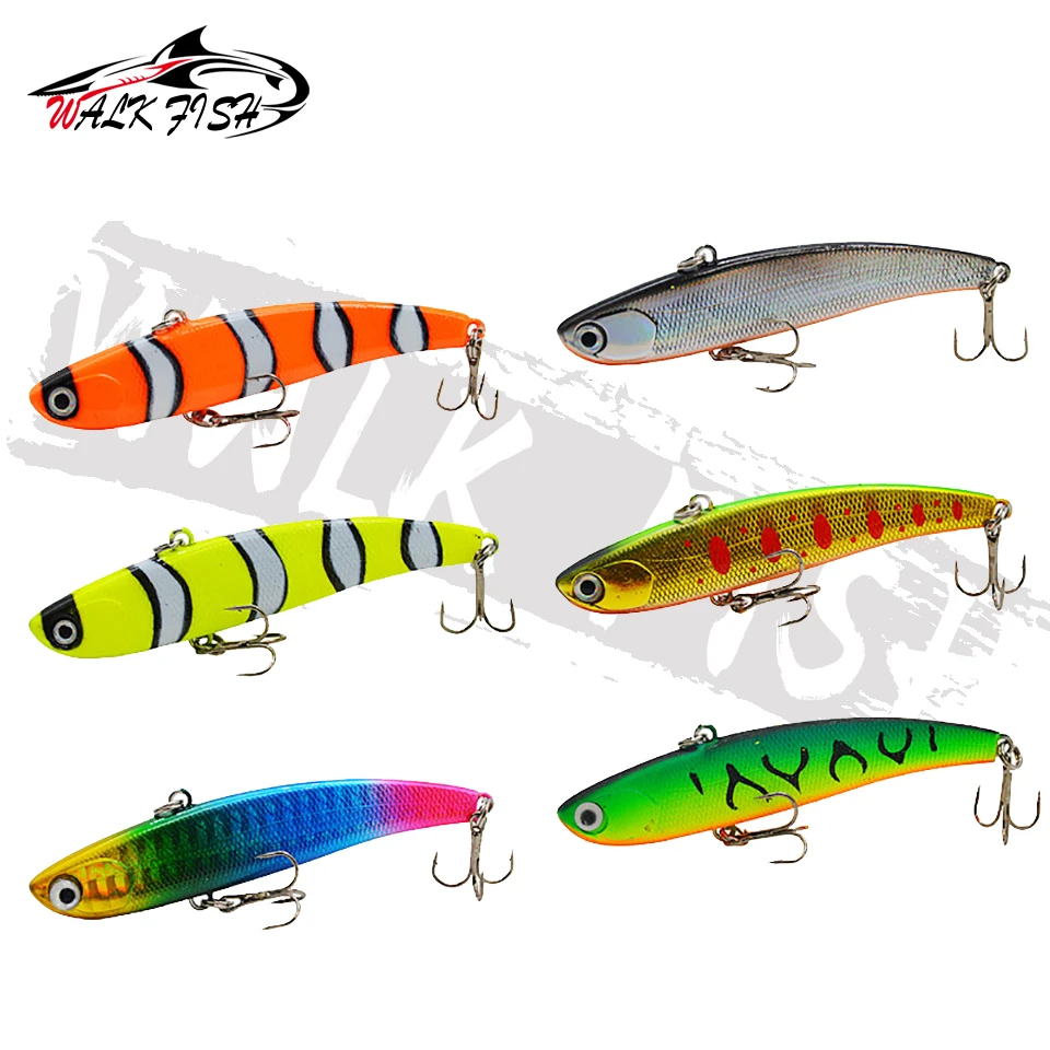 WALK FISH-señuelo de pesca con vibración que se hunde, 1 piezas, VIB, 10g, 14g, plástico duro, Artificial, para pesca en hielo en invierno, aparejos de cebo Isca - imagen 5
