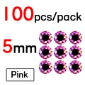5mm Pink 100pcs