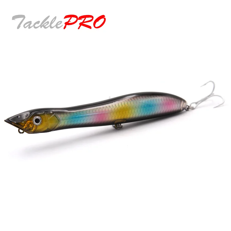 TacklePRO PO09 Popper Topwater cabeza de serpiente flotante Wobbler 100mm/120mm/135mm 10g/17g/26g señuelo de pesca lubina Pike cebo Peche