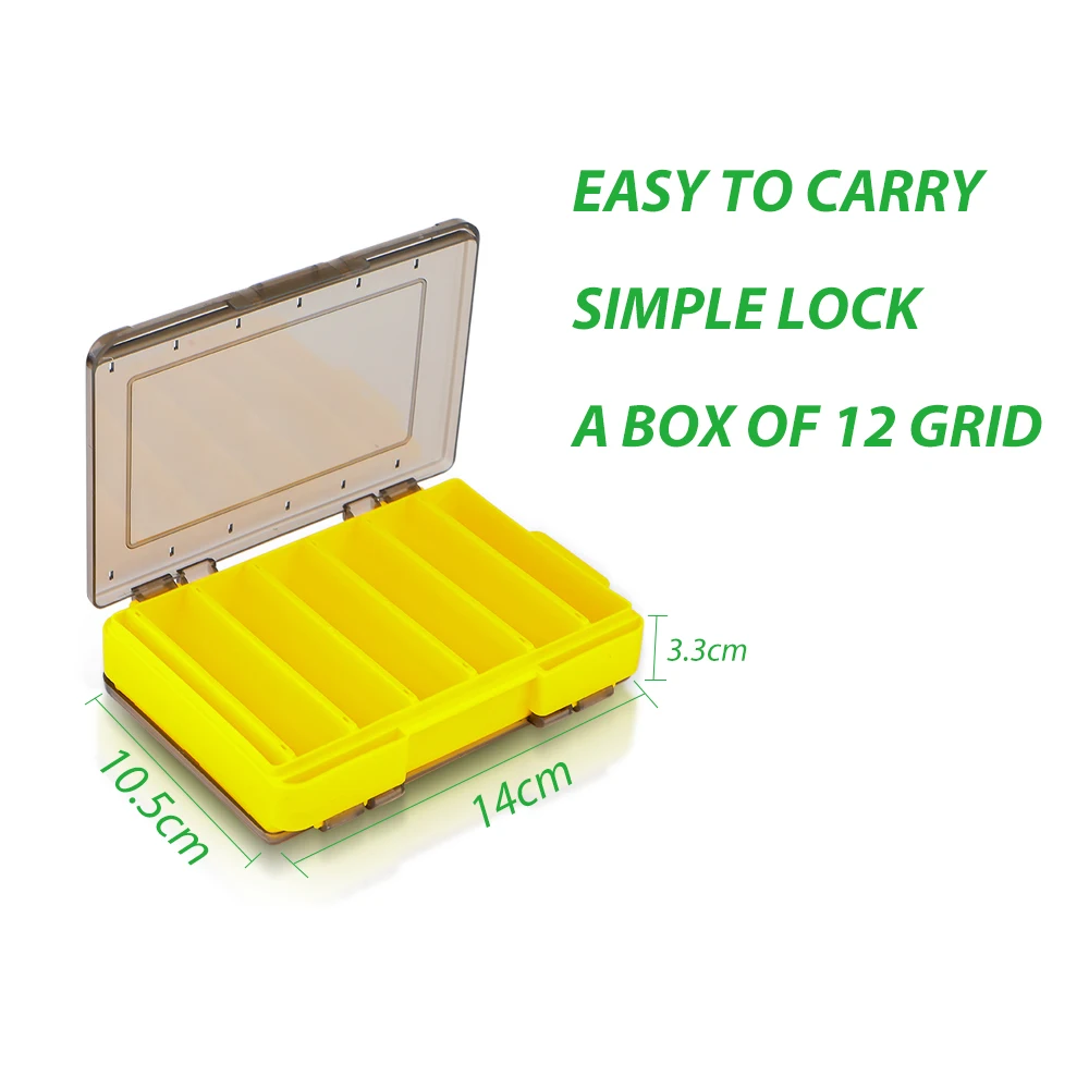 TIANNSII-caja de almacenamiento de anzuelos de pesca de doble cara, organizador multifuncional portátil, accesorios de aparejos de pesca - imagen 2