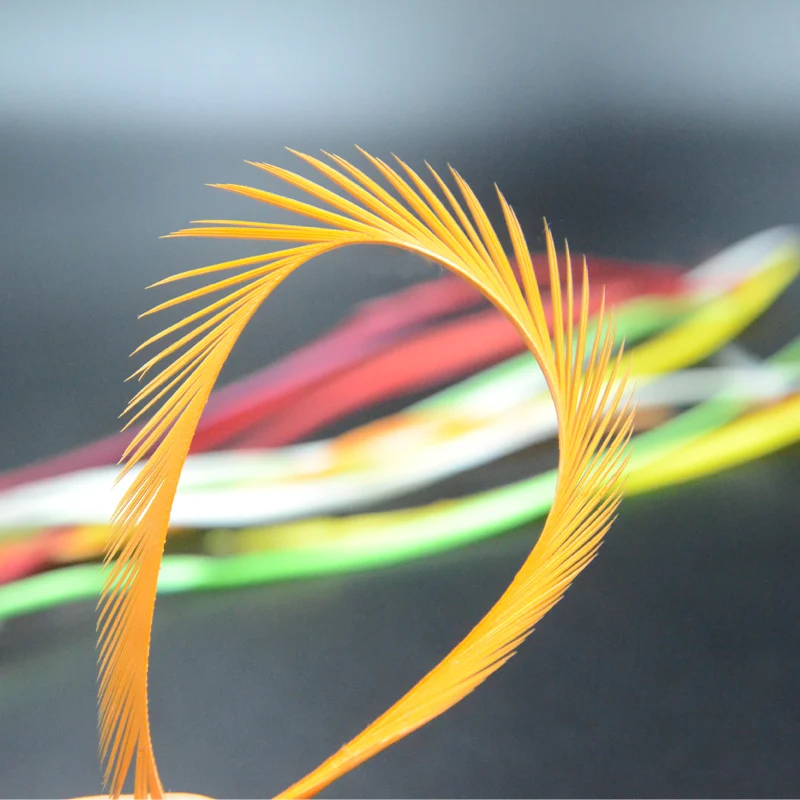 10 colores opcionales ganso Biots atado de moscas colas piernas 20 piezas 5 ''-7'' plumas de ganso peladas zumbador moscas materiales de pesca con mosca - imagen 4