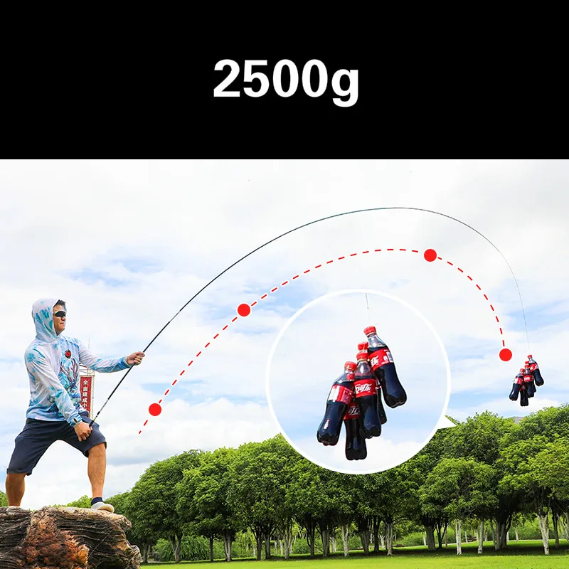 Caña De pescar De fibra De carbono, 2,7/3,6/3,9/4,5 m, caña De pescar De Taiwán, negra, carpa - imagen 4