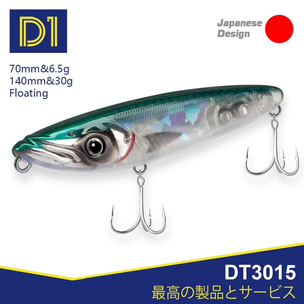 Espetit D1 stickbait flotante para lubina